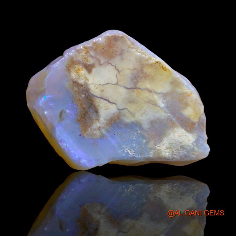 35.20 Cts Natural Australian Fire Opal Fancy Rough Loose Gemstone For Jewelry 34x25x9 mm R-124