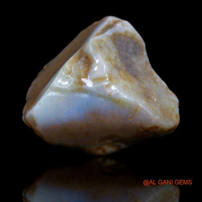 Natural Fire Opal Gemstone 56.15 Cts Loose Fancy Rough From Australia 30x29x13 mm R-125