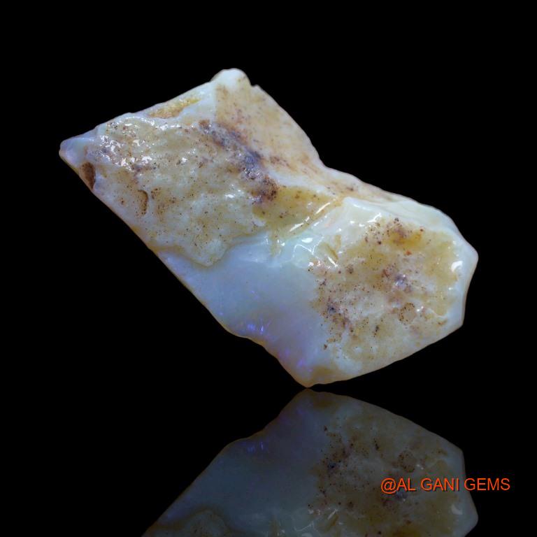 22.90 Cts Unheated Australian Fire Opal Loose Gemstone Fancy Rough Natural 40x21x4 mm R-129