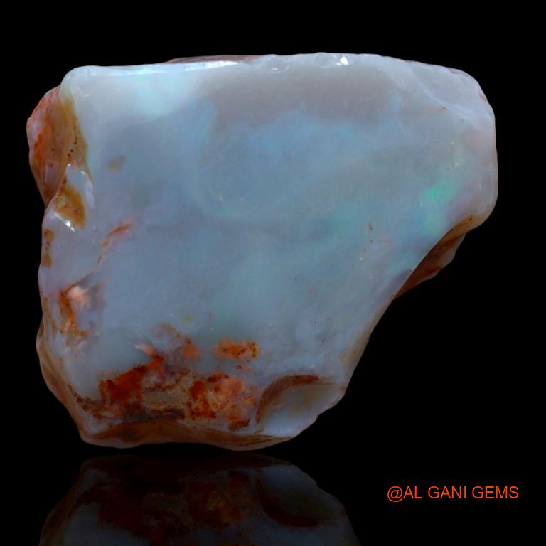Natural Fire Opal Gemstone 45.70 Cts Loose Fancy Rough From Australia 29x24x8 mm R-132