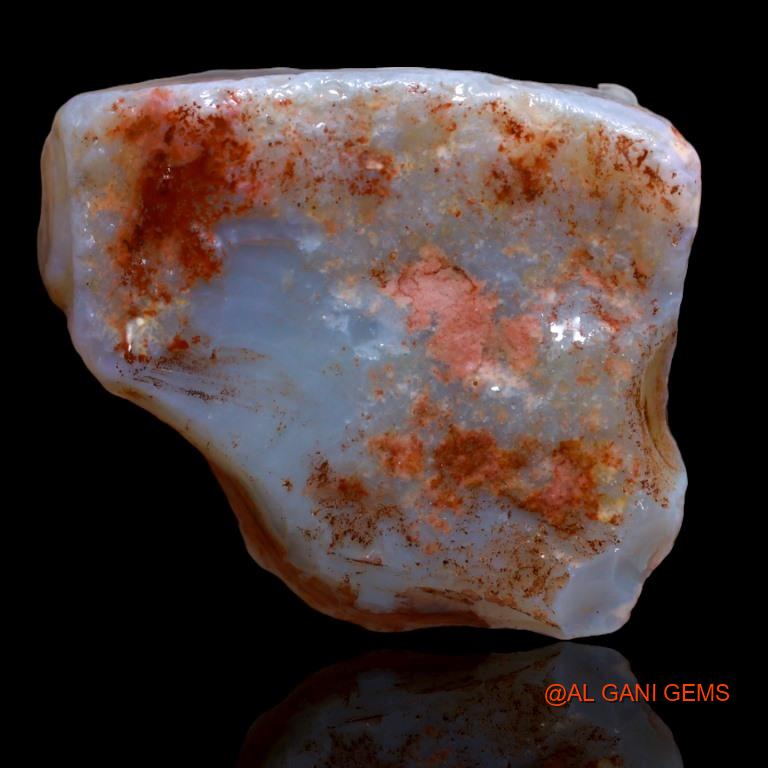Natural Fire Opal Gemstone 45.70 Cts Loose Fancy Rough From Australia 29x24x8 mm R-132