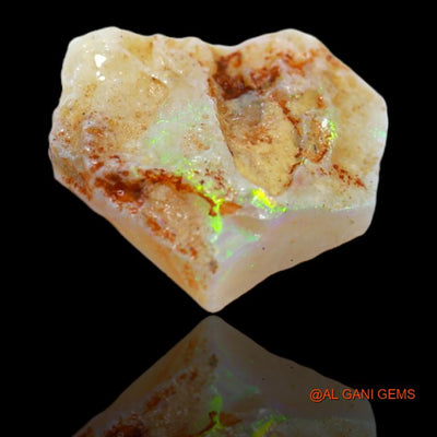 4.70 Cts Natural Australian Fire Opal Fancy Rough Loose Gemstone For Jewelry 8x7x18 mm R-13