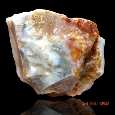 156.00 Cts Natural Australian Fire Opal Loose Gemstone Fancy Rough 47x36x18 mm R-140