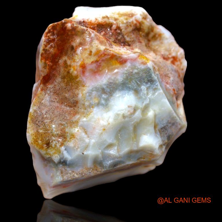 156.00 Cts Natural Australian Fire Opal Loose Gemstone Fancy Rough 47x36x18 mm R-140