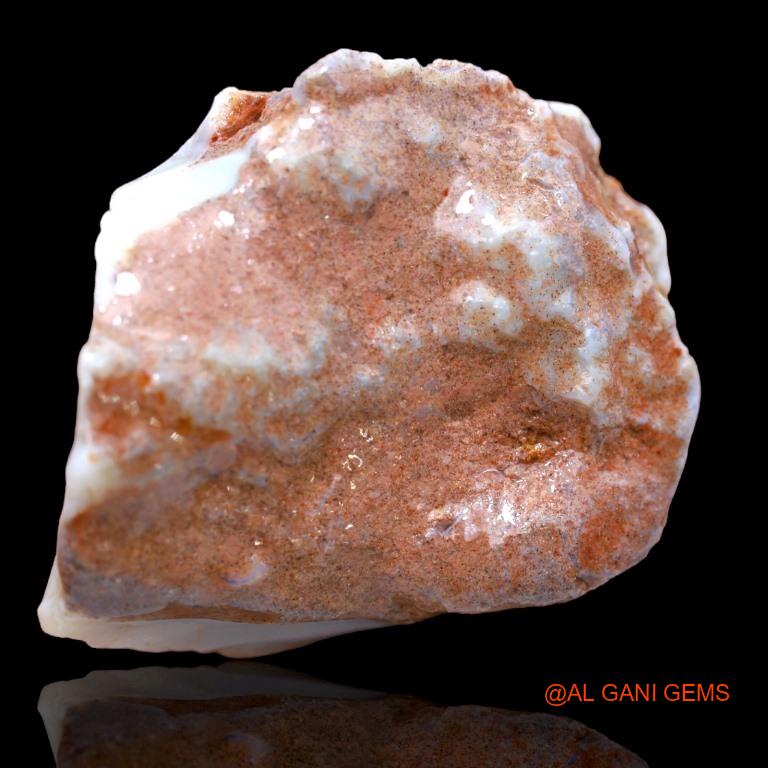 156.00 Cts Natural Australian Fire Opal Loose Gemstone Fancy Rough 47x36x18 mm R-140