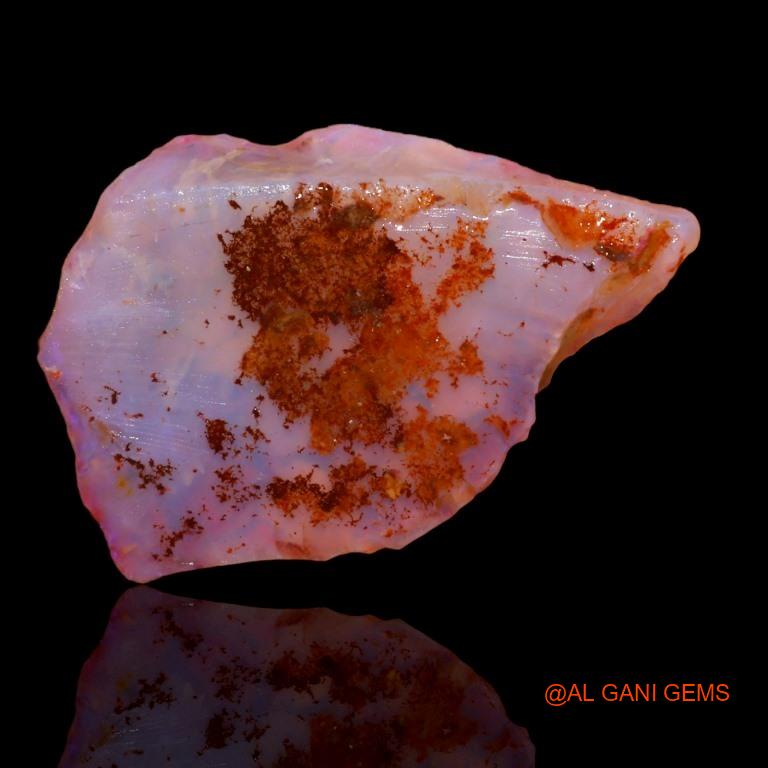 20.00 Cts Natural Australian Fire Opal Loose Gemstone Fancy Rough 33x23x6 mm R-145