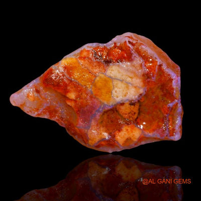 20.00 Cts Natural Australian Fire Opal Loose Gemstone Fancy Rough 33x23x6 mm R-145