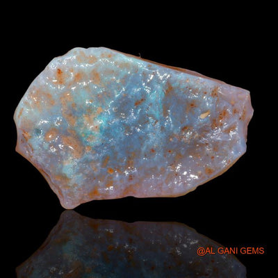 Natural Untreated Fire Opal Loose Gemstone Fancy Rough From Australia 48.30 Cts 44x29x0 mm R-148