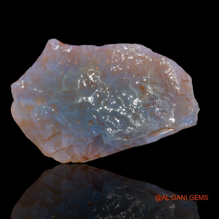Natural Untreated Fire Opal Loose Gemstone Fancy Rough From Australia 48.30 Cts 44x29x0 mm R-148