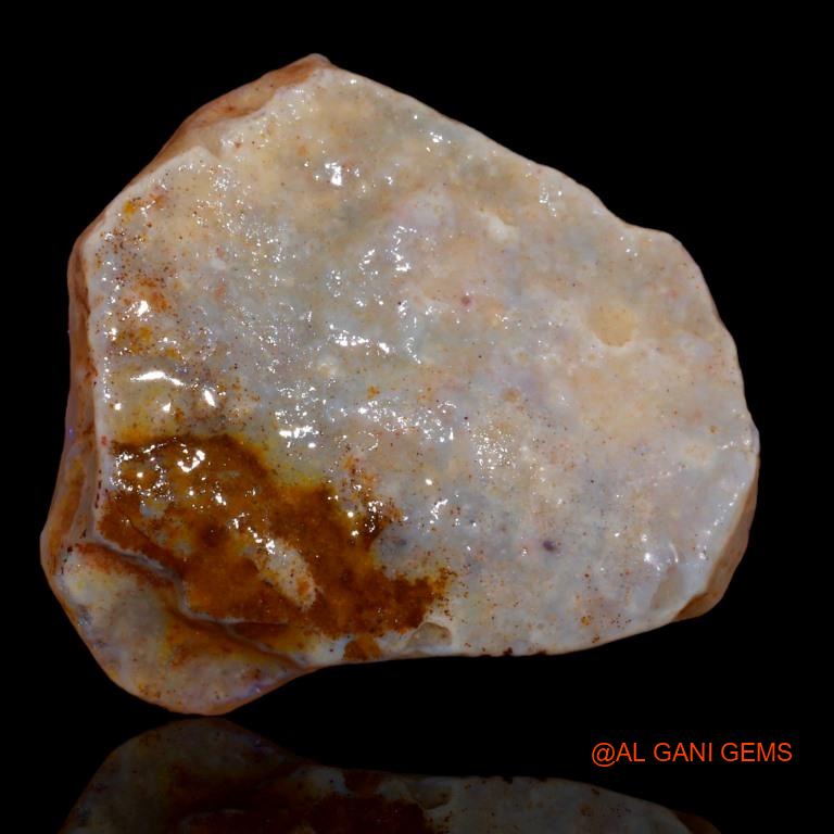 29.90 Cts Natural Australian Fire Opal Fancy Rough Loose Gemstone For Jewelry 30x27x7 mm R-151
