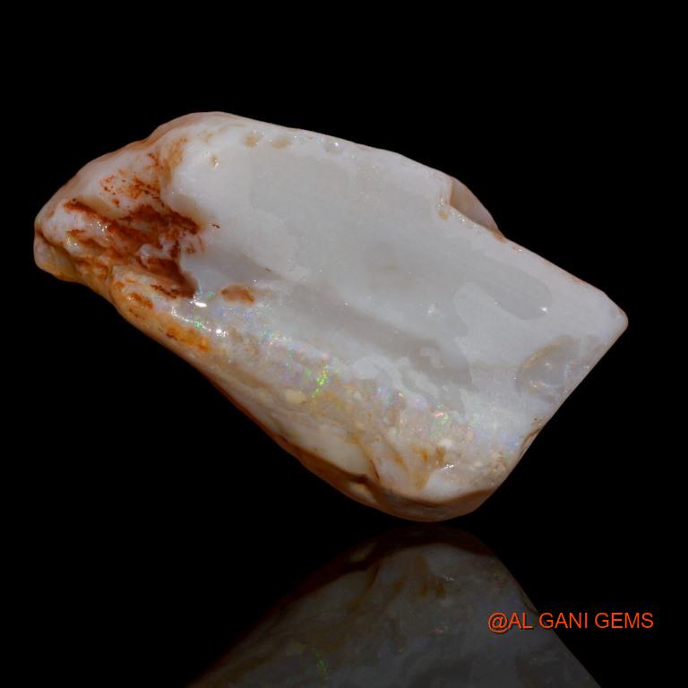 64.80 Cts Natural Australian Fire Opal Loose Gemstone Fancy Rough 41x22x14 mm R-154