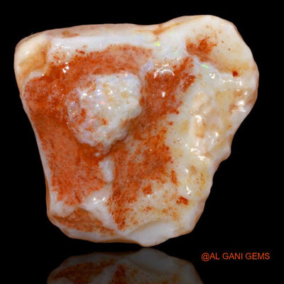 36.70 Cts Natural Australian Fire Opal Loose Gemstone Fancy Rough 33x29x11 mm R-155