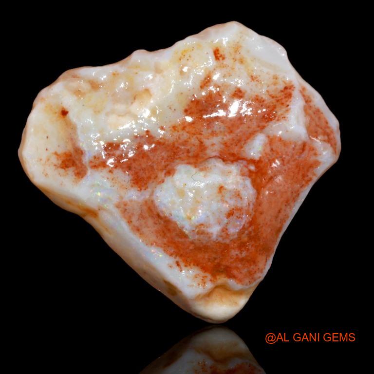 36.70 Cts Natural Australian Fire Opal Loose Gemstone Fancy Rough 33x29x11 mm R-155
