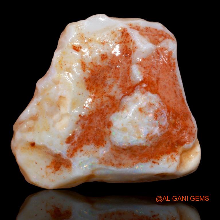 36.70 Cts Natural Australian Fire Opal Loose Gemstone Fancy Rough 33x29x11 mm R-155