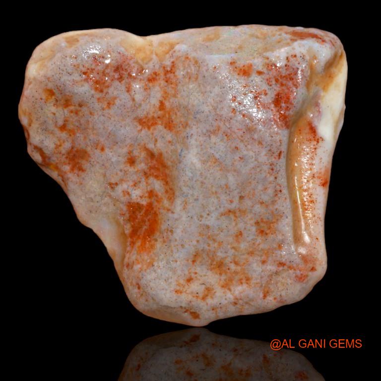 36.70 Cts Natural Australian Fire Opal Loose Gemstone Fancy Rough 33x29x11 mm R-155