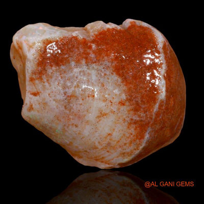 34.90 Cts Natural Australian Fire Opal Loose Gemstone Fancy Rough 30x24x11 mm R-157