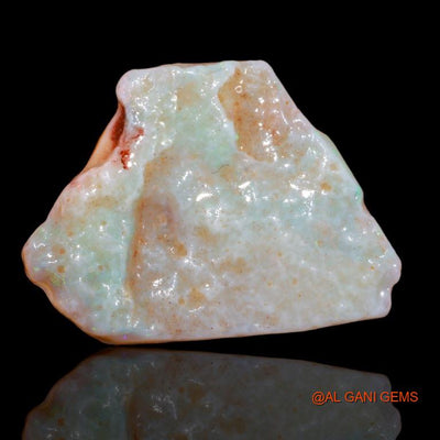 Natural Untreated Fire Opal Loose Gemstone Fancy Rough From Australia 21.00 Cts 32x23x5 mm R-158
