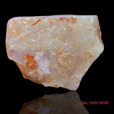 39.55 Cts Natural Australian Fire Opal Loose Gemstone Fancy Rough 36x28x6 mm R-160