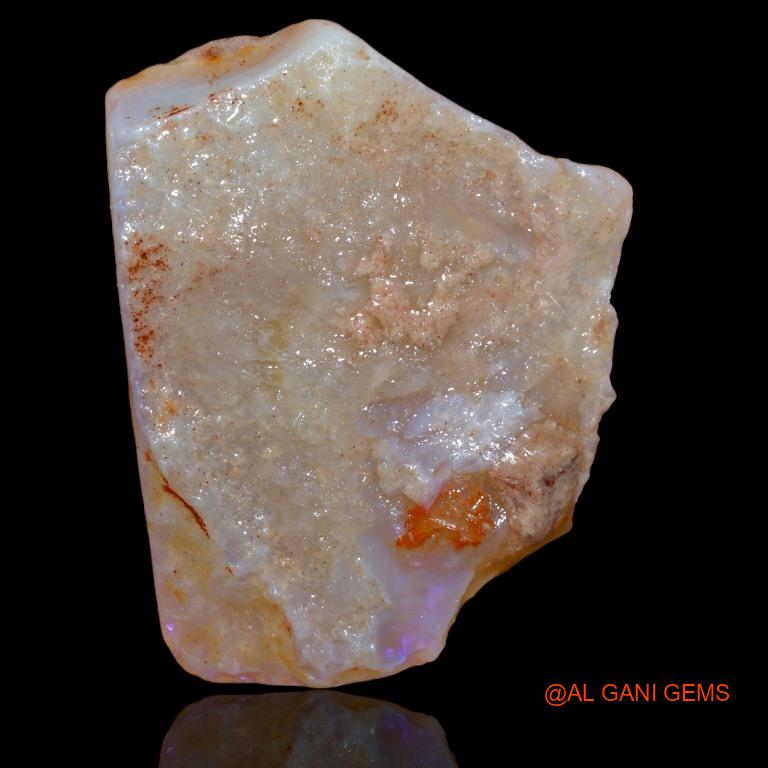 39.55 Cts Natural Australian Fire Opal Loose Gemstone Fancy Rough 36x28x6 mm R-160