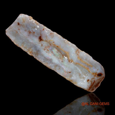 Natural Fire Opal Gemstone 30.85 Cts Loose Fancy Rough From Australia 44x13x8 mm R-161