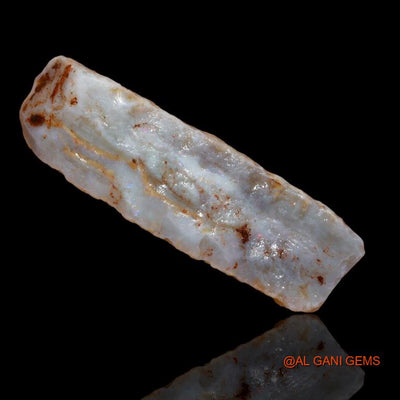 Natural Fire Opal Gemstone 30.85 Cts Loose Fancy Rough From Australia 44x13x8 mm R-161