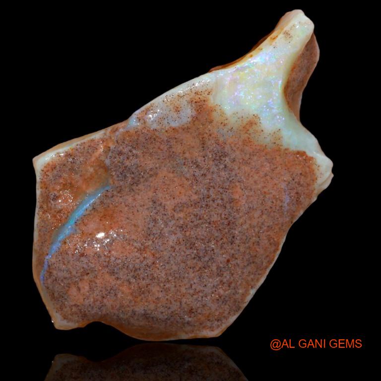 30.85 Cts Natural Australian Fire Opal Loose Gemstone Fancy Rough 35x22x8 mm R-163