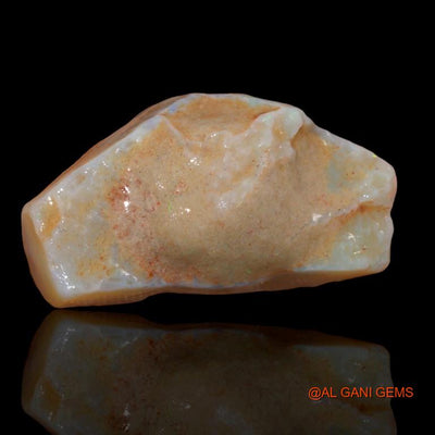 Natural Fire Opal Gemstone 48.90 Cts Loose Fancy Rough From Australia 36x19x16 mm R-165