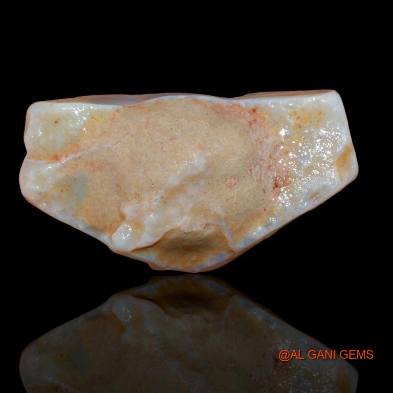 Natural Fire Opal Gemstone 48.90 Cts Loose Fancy Rough From Australia 36x19x16 mm R-165