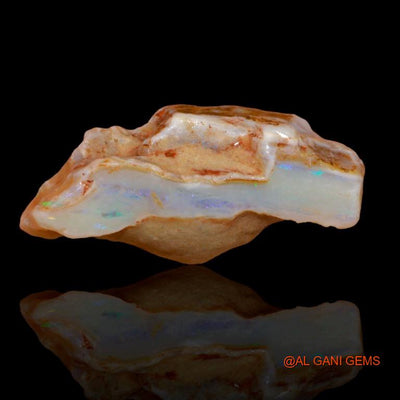 Natural Fire Opal Gemstone 48.90 Cts Loose Fancy Rough From Australia 36x19x16 mm R-165