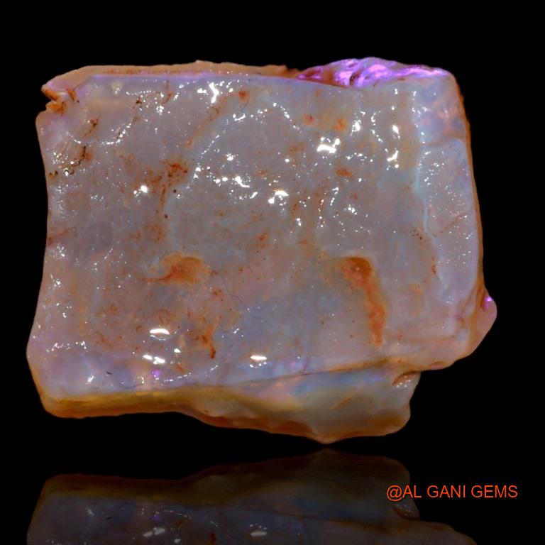 19.00 Cts Natural Australian Fire Opal Fancy Rough Loose Gemstone For Jewelry 23x19x7 mm R-169