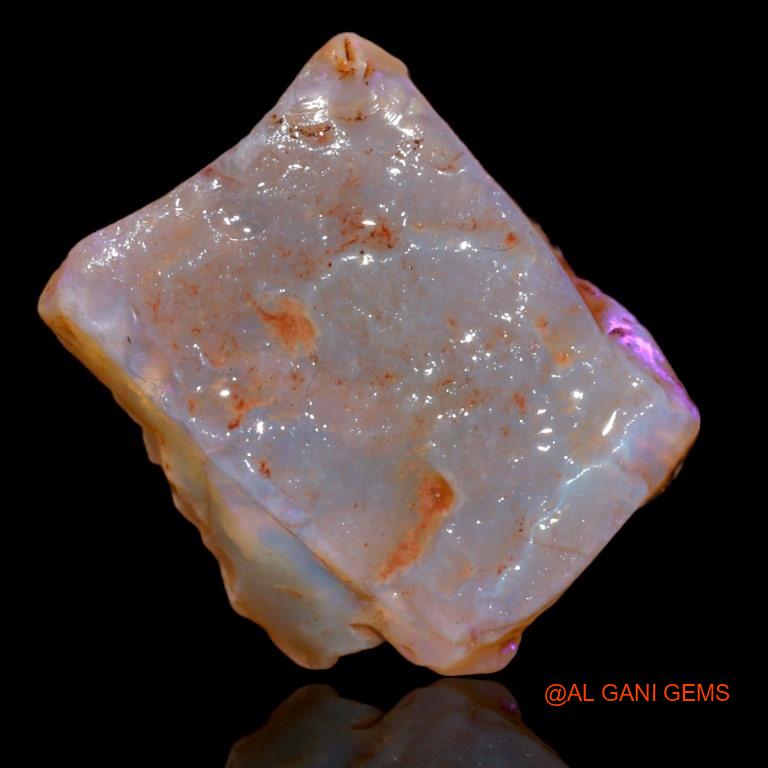19.00 Cts Natural Australian Fire Opal Fancy Rough Loose Gemstone For Jewelry 23x19x7 mm R-169