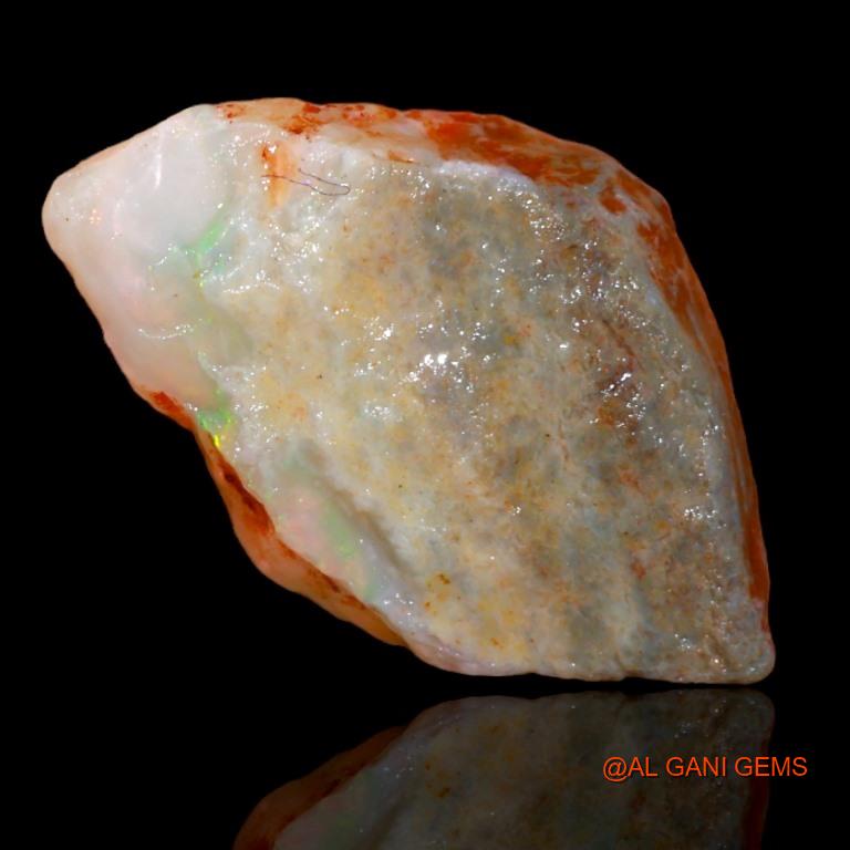 11.00 Cts Natural Australian Fire Opal Loose Gemstone Fancy Rough 23x14x6 mm R-171