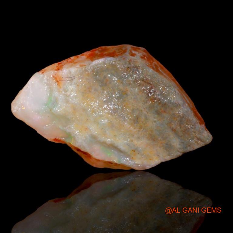 11.00 Cts Natural Australian Fire Opal Loose Gemstone Fancy Rough 23x14x6 mm R-171