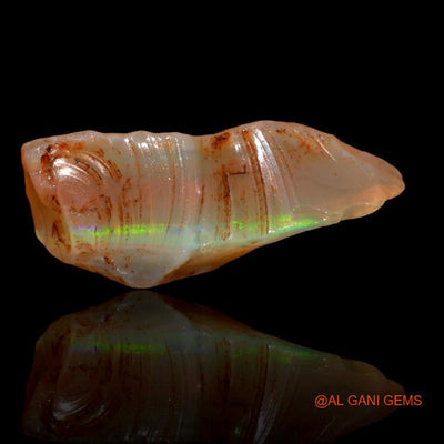 Natural Untreated Fire Opal Loose Gemstone Fancy Rough From Australia 8.30 Cts 24x9x6 mm R-177