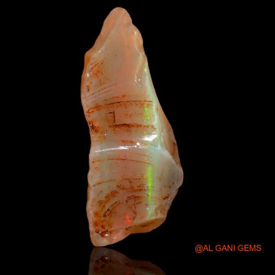 Natural Untreated Fire Opal Loose Gemstone Fancy Rough From Australia 8.30 Cts 24x9x6 mm R-177