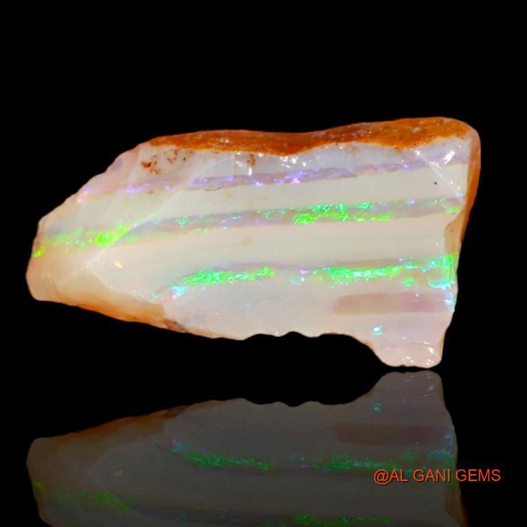 4.35 Cts Natural Australian Fire Opal Fancy Rough Loose Gemstone For Jewelry 17x9x7 mm R-178
