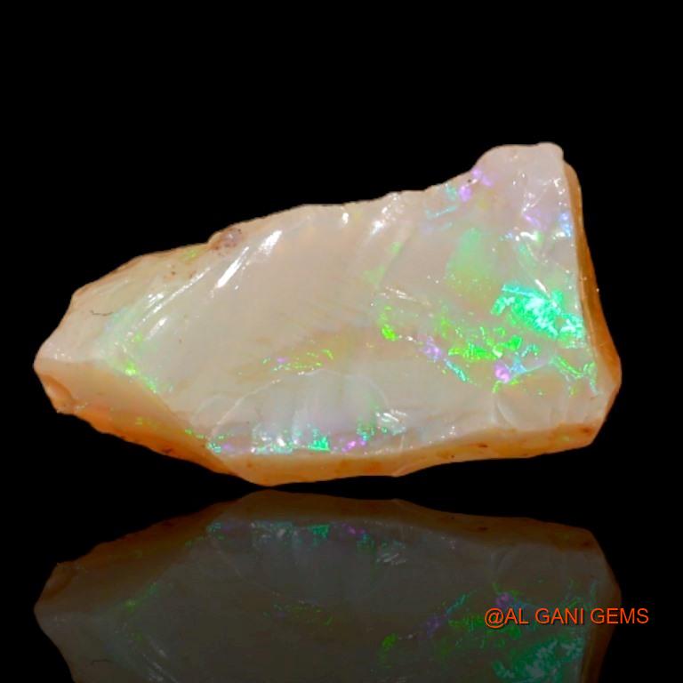 4.35 Cts Natural Australian Fire Opal Fancy Rough Loose Gemstone For Jewelry 17x9x7 mm R-178