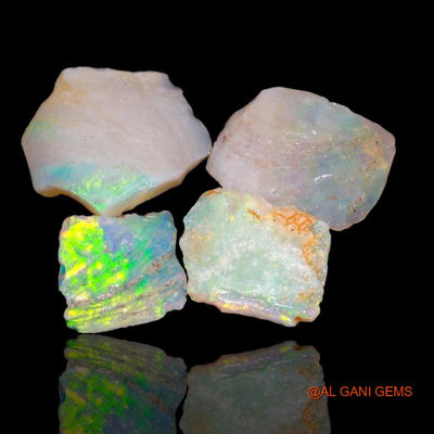 4 Pcs 11.65 Cts Natural Australian Fire Opal Loose Gemstone Fancy Rough 11x2x10 mm To 17x4x16 mm R-183
