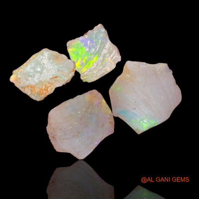 4 Pcs 11.65 Cts Natural Australian Fire Opal Loose Gemstone Fancy Rough 11x2x10 mm To 17x4x16 mm R-183