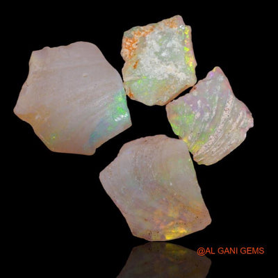 4 Pcs 11.65 Cts Natural Australian Fire Opal Loose Gemstone Fancy Rough 11x2x10 mm To 17x4x16 mm R-183