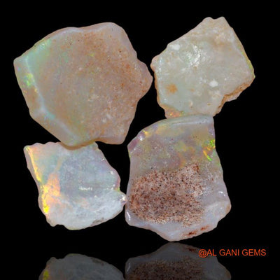 4 Pcs 11.65 Cts Natural Australian Fire Opal Loose Gemstone Fancy Rough 11x2x10 mm To 17x4x16 mm R-183