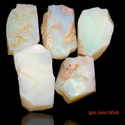 5 Pcs 19.80 Cts Natural Australian Fire Opal Loose Gemstone Fancy Rough Wholesale Lot 11x6x9 mm To 15x5x8 mm R-185