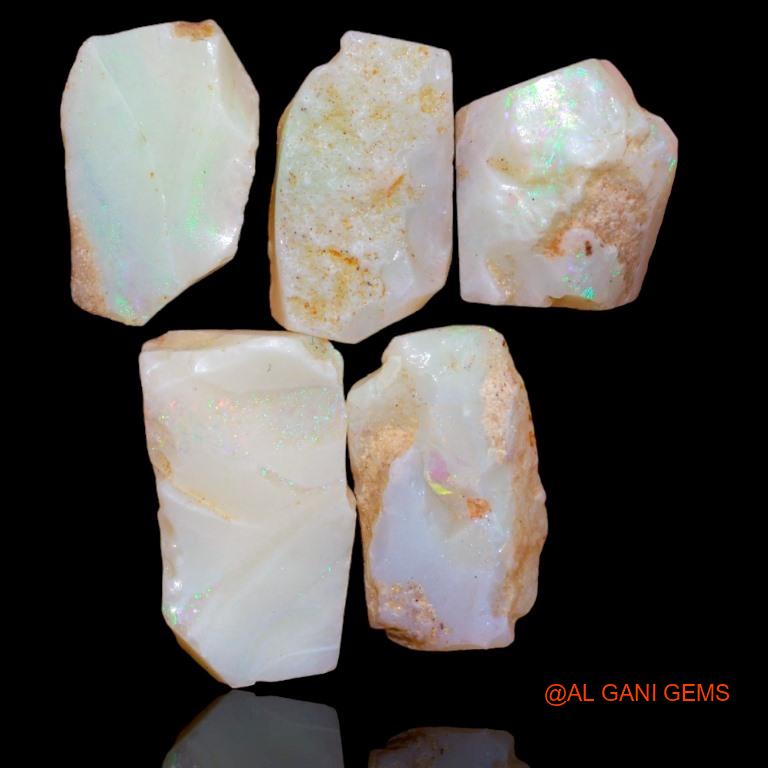 5 Pcs 19.80 Cts Natural Australian Fire Opal Loose Gemstone Fancy Rough Wholesale Lot 11x6x9 mm To 15x5x8 mm R-185