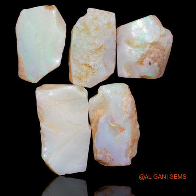 5 Pcs 19.80 Cts Natural Australian Fire Opal Loose Gemstone Fancy Rough Wholesale Lot 11x6x9 mm To 15x5x8 mm R-185
