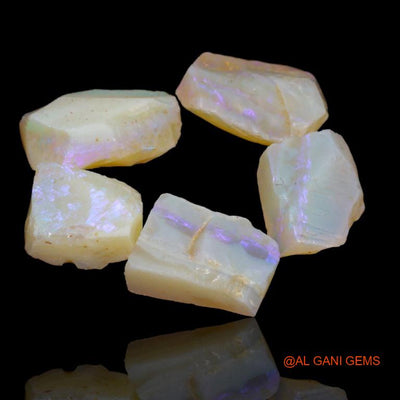 5 Pcs 21.90 Cts Natural Australian Fire Opal Loose Gemstone Fancy Rough Wholesale Lot 11x5x8 mm To 15x5x10 mm R-188