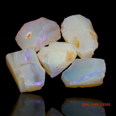 5 Pcs 21.90 Cts Natural Australian Fire Opal Loose Gemstone Fancy Rough Wholesale Lot 11x5x8 mm To 15x5x10 mm R-188