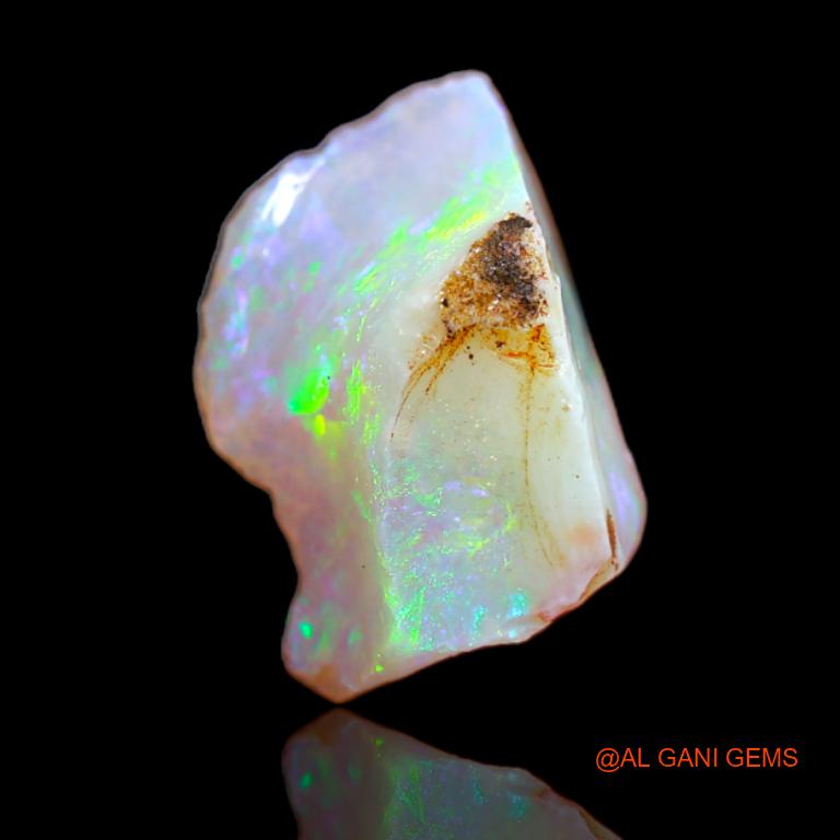 3.35 Cts Natural Australian Fire Opal Fancy Rough Loose Gemstone For Jewelry 6x4x2 mm R-18