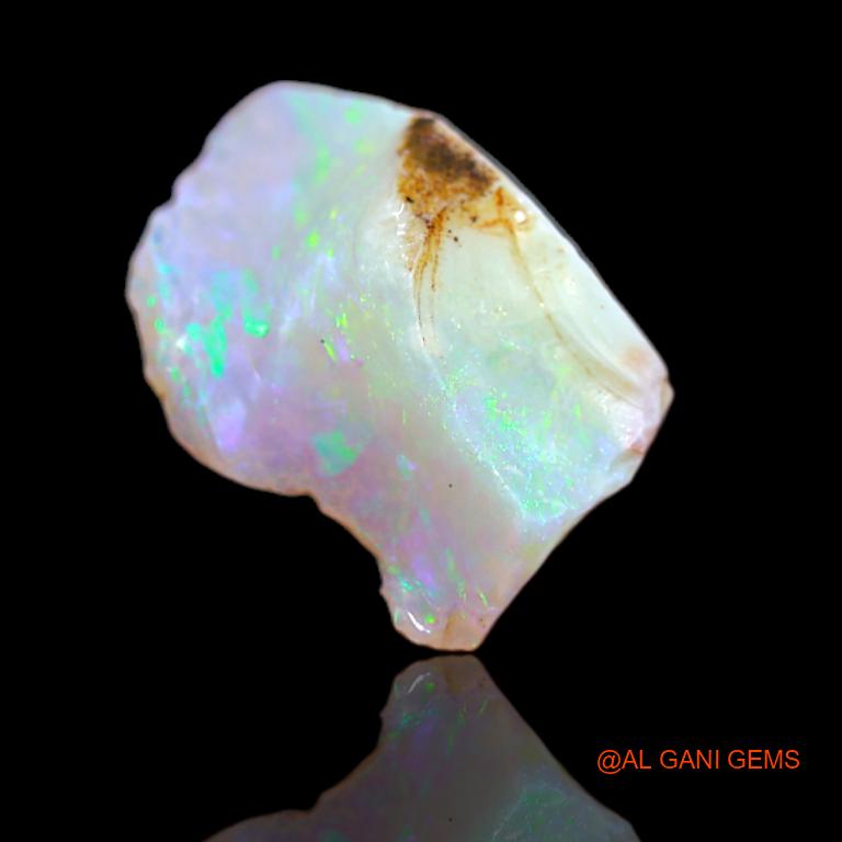 3.35 Cts Natural Australian Fire Opal Fancy Rough Loose Gemstone For Jewelry 6x4x2 mm R-18