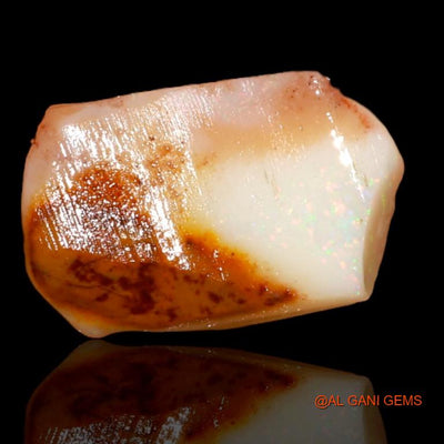 6.40 Cts Natural Australian Fire Opal Loose Gemstone Fancy Rough 17x10x4 mm R-194