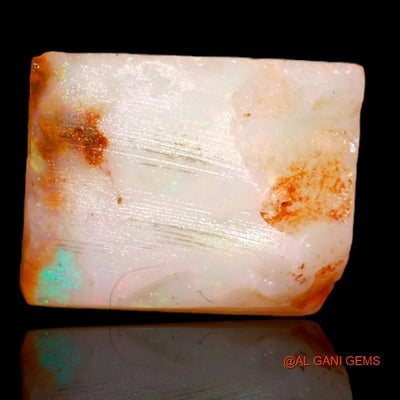 Natural Fire Opal Gemstone 6.85 Cts Loose Fancy Rough From Australia 13x9x6 mm R-197